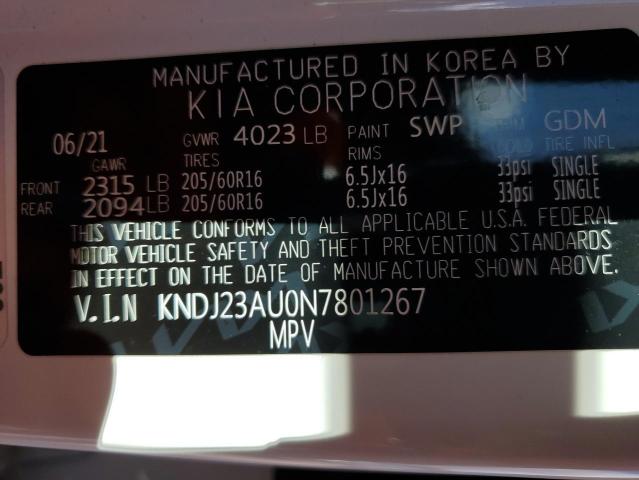 Photo 11 VIN: KNDJ23AU0N7801267 - KIA SOUL 