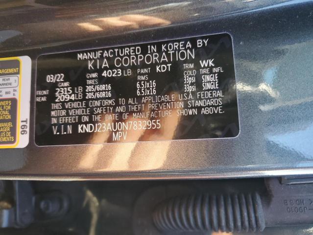 Photo 12 VIN: KNDJ23AU0N7832955 - KIA SOUL 