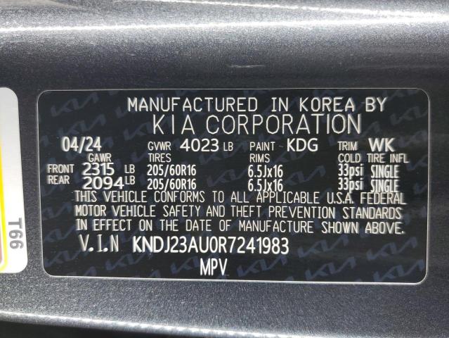 Photo 12 VIN: KNDJ23AU0R7241983 - KIA SOUL LX 