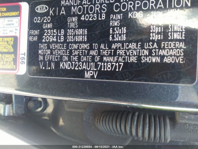 Photo 8 VIN: KNDJ23AU1L7118717 - KIA SOUL 