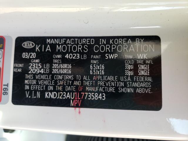 Photo 9 VIN: KNDJ23AU1L7735843 - KIA SOUL LX 