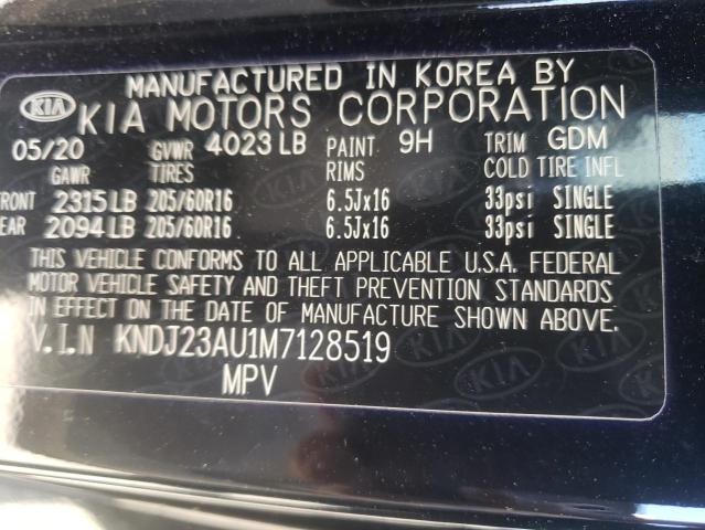 Photo 11 VIN: KNDJ23AU1M7128519 - KIA SOUL 