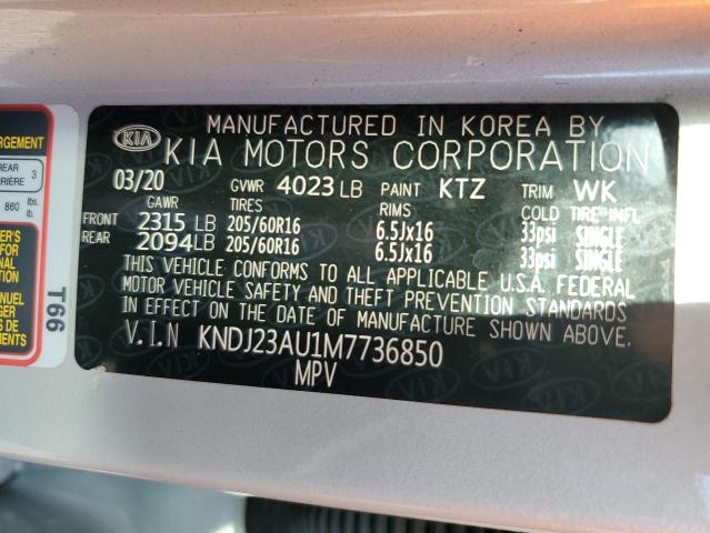 Photo 13 VIN: KNDJ23AU1M7736850 - KIA SOUL LX 