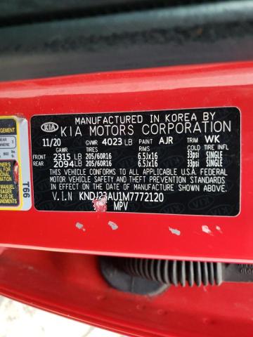 Photo 13 VIN: KNDJ23AU1M7772120 - KIA SOUL LX 