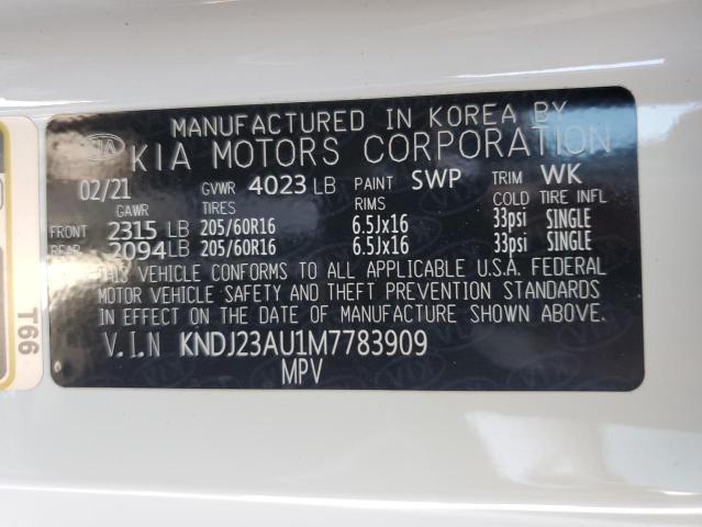 Photo 12 VIN: KNDJ23AU1M7783909 - KIA SOUL LX 