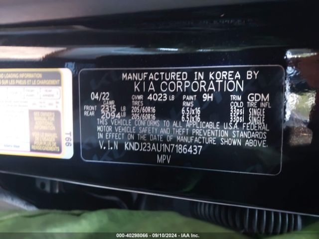 Photo 8 VIN: KNDJ23AU1N7186437 - KIA SOUL 