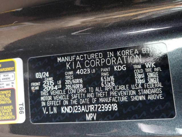 Photo 12 VIN: KNDJ23AU1R7239918 - KIA SOUL LX 