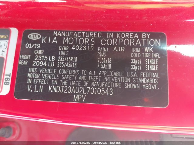 Photo 8 VIN: KNDJ23AU2L7010543 - KIA SOUL 