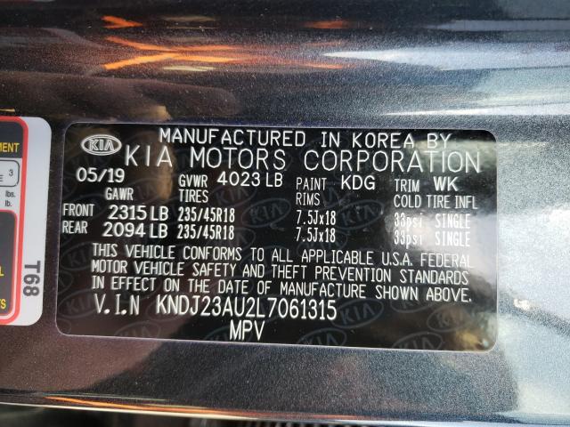 Photo 9 VIN: KNDJ23AU2L7061315 - KIA SOUL LX 