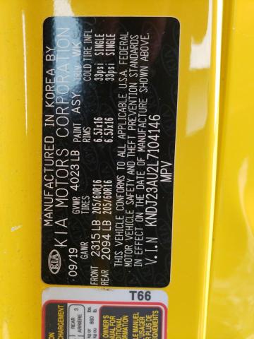 Photo 9 VIN: KNDJ23AU2L7104146 - KIA SOUL LX 