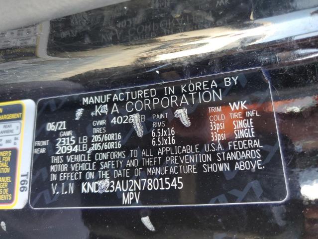 Photo 12 VIN: KNDJ23AU2N7801545 - KIA SOUL LX 