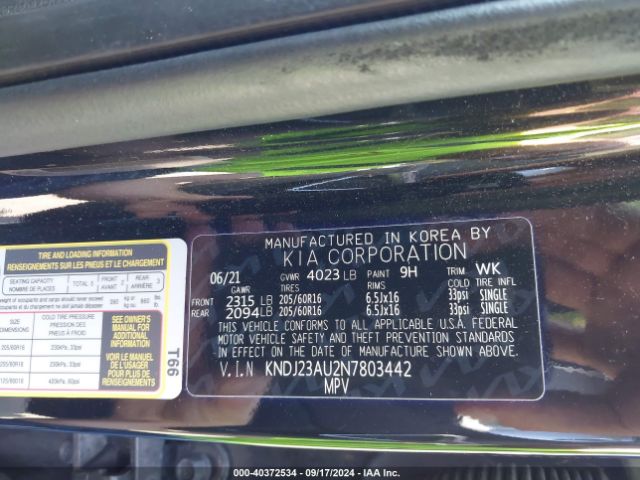 Photo 8 VIN: KNDJ23AU2N7803442 - KIA SOUL 