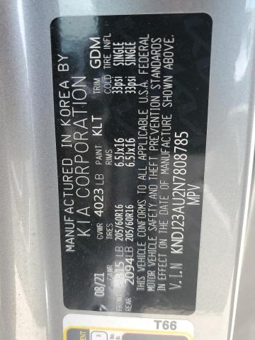 Photo 12 VIN: KNDJ23AU2N7808785 - KIA SOUL LX 