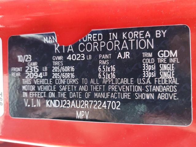 Photo 11 VIN: KNDJ23AU2R7224702 - KIA SOUL LX 