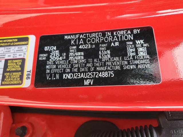 Photo 12 VIN: KNDJ23AU2S7248875 - KIA SOUL LX 