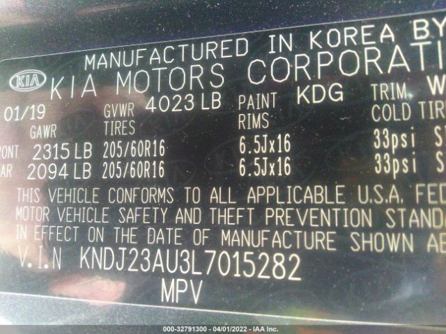 Photo 8 VIN: KNDJ23AU3L7015282 - KIA SOUL 