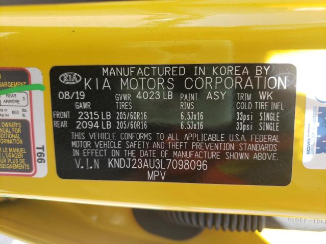 Photo 9 VIN: KNDJ23AU3L7098096 - KIA SOUL LX 