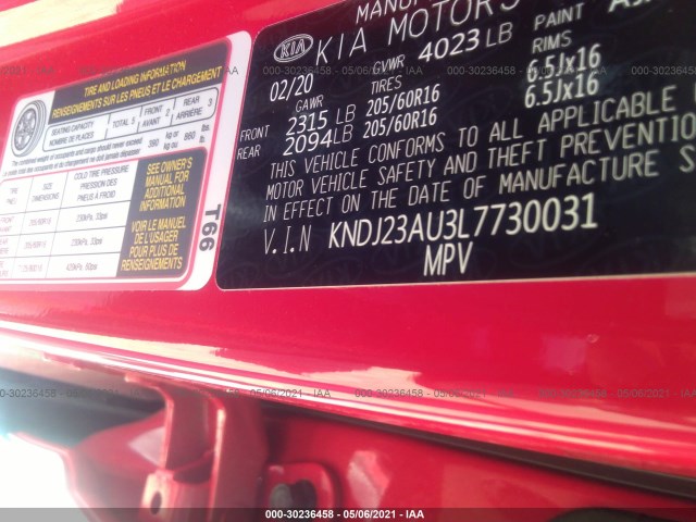 Photo 8 VIN: KNDJ23AU3L7730031 - KIA SOUL 