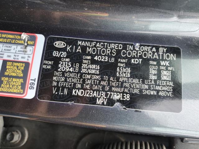 Photo 11 VIN: KNDJ23AU3L7733138 - KIA SOUL LX 