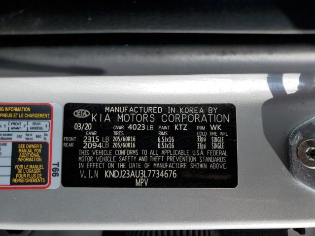 Photo 13 VIN: KNDJ23AU3L7734676 - KIA SOUL LX 