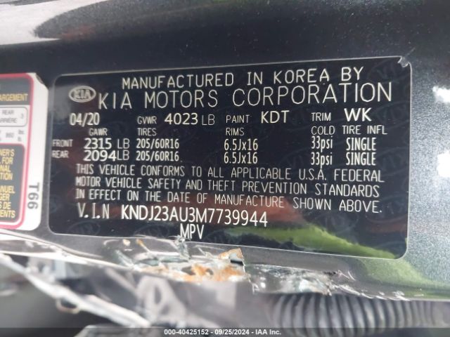 Photo 8 VIN: KNDJ23AU3M7739944 - KIA SOUL 