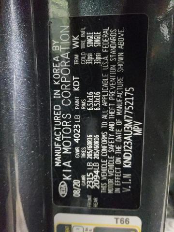 Photo 12 VIN: KNDJ23AU3M7752175 - KIA SOUL LX 