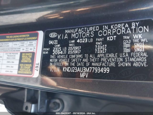 Photo 8 VIN: KNDJ23AU3M7793499 - KIA SOUL 