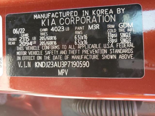 Photo 11 VIN: KNDJ23AU3P7190590 - KIA SOUL 