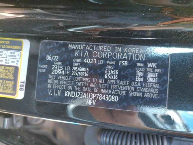 Photo 9 VIN: KNDJ23AU3P7843080 - KIA SOUL LX 