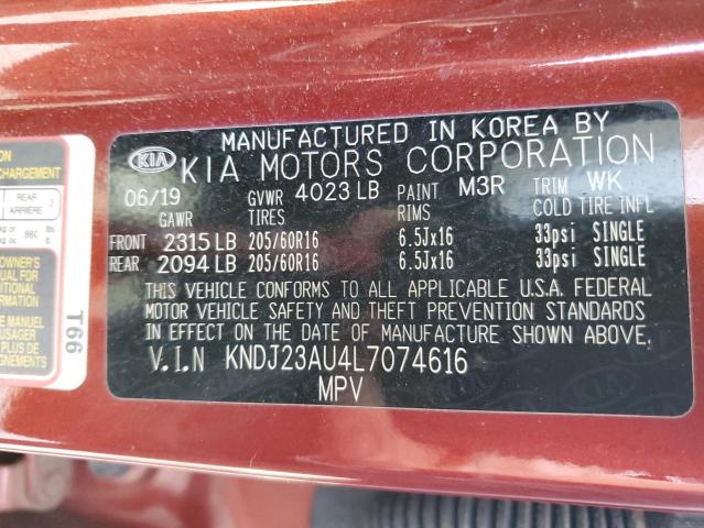 Photo 11 VIN: KNDJ23AU4L7074616 - KIA SOUL LX 