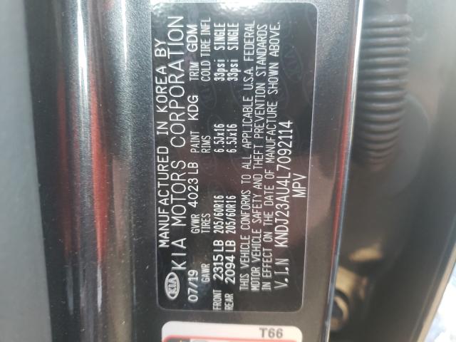 Photo 9 VIN: KNDJ23AU4L7092114 - KIA SOUL LX 