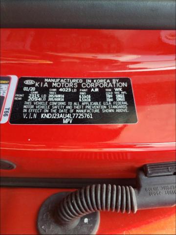 Photo 9 VIN: KNDJ23AU4L7725761 - KIA SOUL LX 