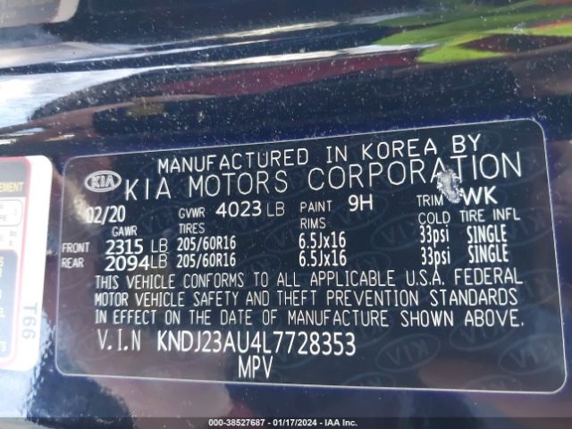 Photo 8 VIN: KNDJ23AU4L7728353 - KIA SOUL 