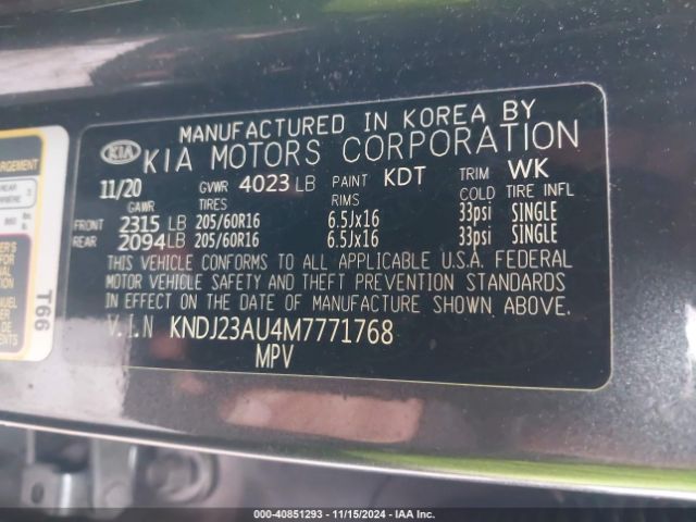 Photo 8 VIN: KNDJ23AU4M7771768 - KIA SOUL 