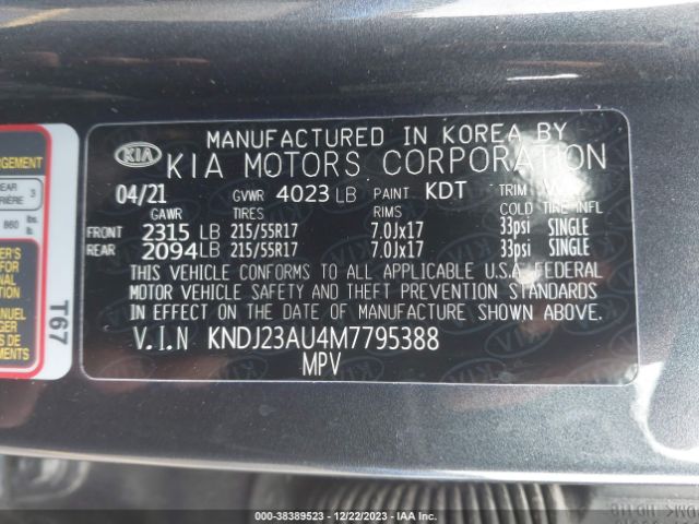 Photo 8 VIN: KNDJ23AU4M7795388 - KIA SOUL 