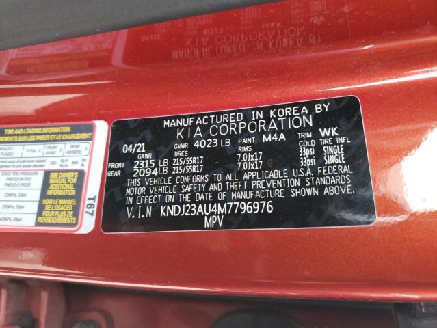 Photo 12 VIN: KNDJ23AU4M7796976 - KIA SOUL 