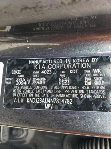 Photo 12 VIN: KNDJ23AU4N7814782 - KIA SOUL 