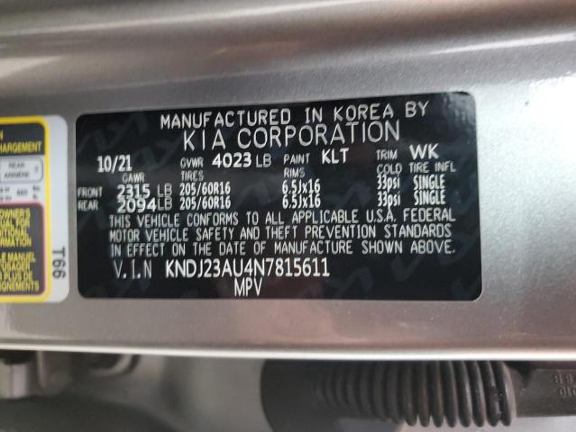 Photo 13 VIN: KNDJ23AU4N7815611 - KIA SOUL 