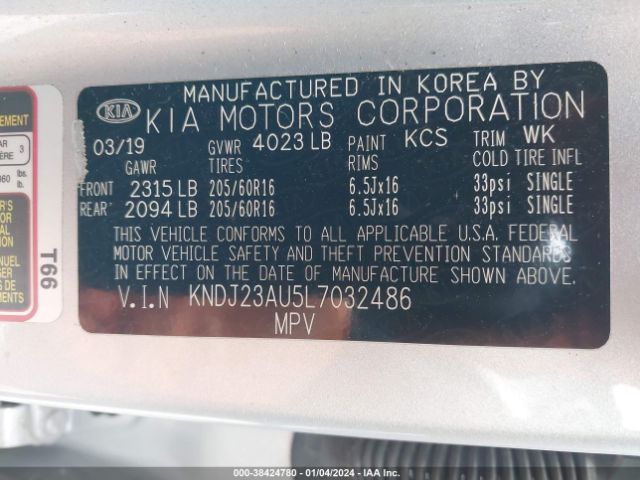 Photo 8 VIN: KNDJ23AU5L7032486 - KIA SOUL 