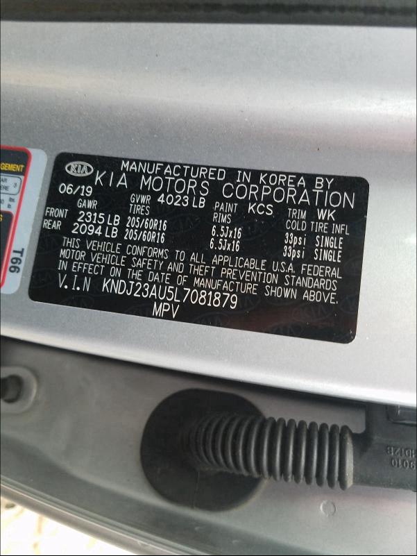 Photo 9 VIN: KNDJ23AU5L7081879 - KIA SOUL LX 