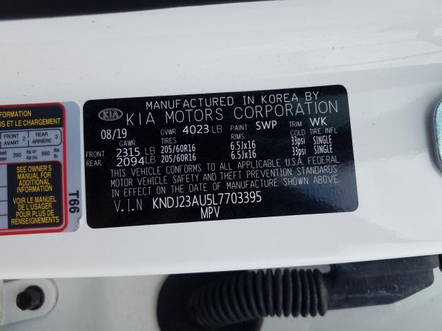 Photo 9 VIN: KNDJ23AU5L7703395 - KIA SOUL LX 