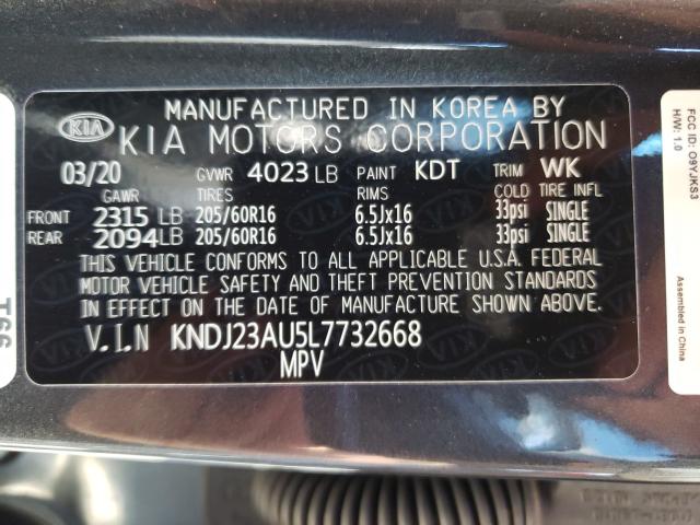 Photo 9 VIN: KNDJ23AU5L7732668 - KIA SOUL LX 