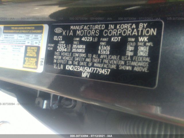 Photo 8 VIN: KNDJ23AU5M7779457 - KIA SOUL 