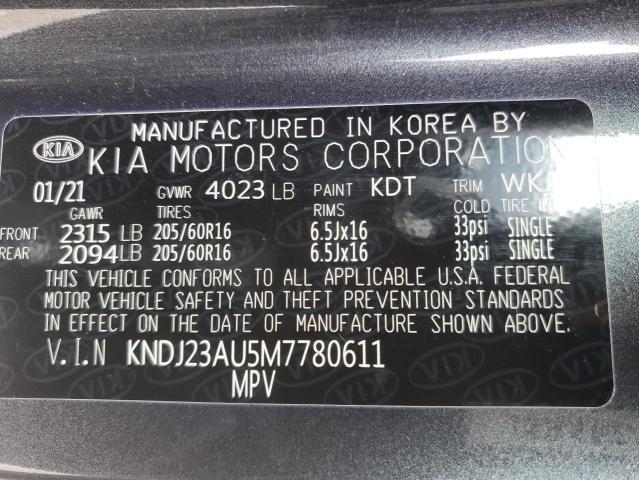 Photo 12 VIN: KNDJ23AU5M7780611 - KIA SOUL 