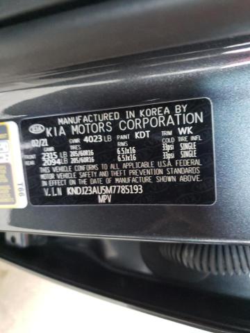 Photo 9 VIN: KNDJ23AU5M7785193 - KIA SOUL LX 