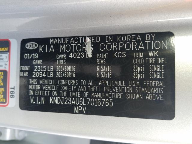 Photo 9 VIN: KNDJ23AU6L7016765 - KIA SOUL LX 