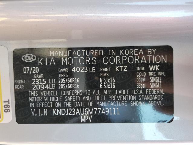 Photo 9 VIN: KNDJ23AU6M7749111 - KIA SOUL LX 