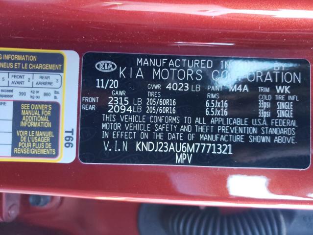 Photo 9 VIN: KNDJ23AU6M7771321 - KIA SOUL LX 