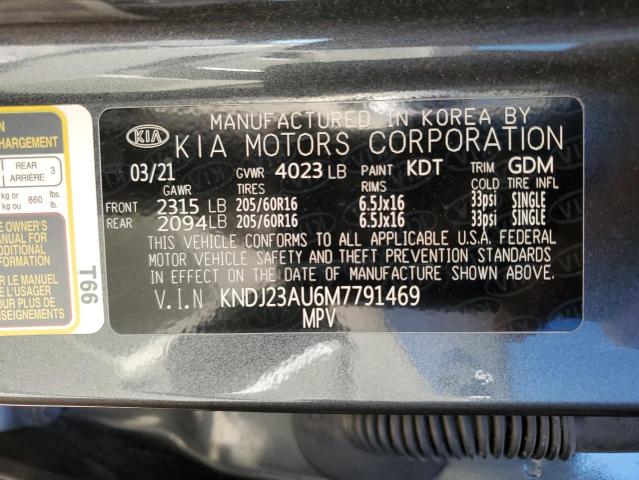 Photo 11 VIN: KNDJ23AU6M7791469 - KIA SOUL LX 