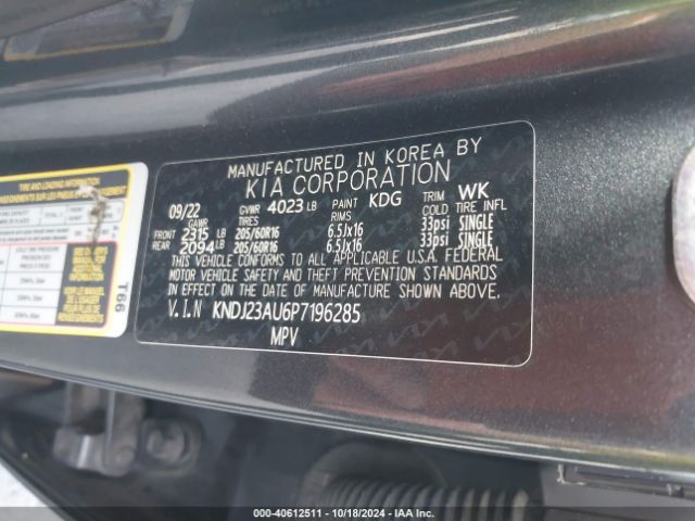 Photo 8 VIN: KNDJ23AU6P7196285 - KIA SOUL 